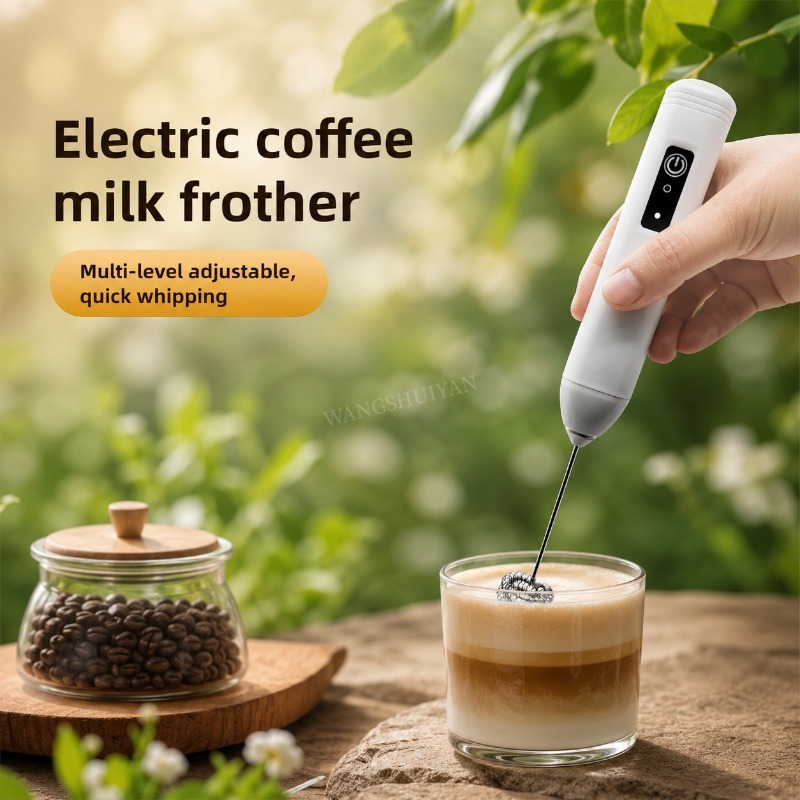 Portable Blender Usb Rechargeable - 携帯式電動ミルクフォーマー、ハンドブレンダー、USBミニコーヒーメーカー、泡立て器、カプチーノ用クリーム泡立て器、卵泡立て器、フードブレンダー