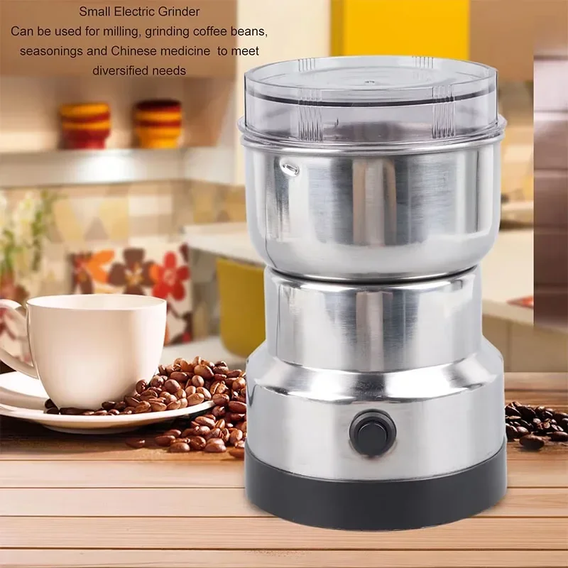 Coffee Bean Grinder Electric - EUキッチン多機能4枚刃家庭用電動グラインダー、コーヒー・ナッツ・豆挽き、フレーバーブレンダー