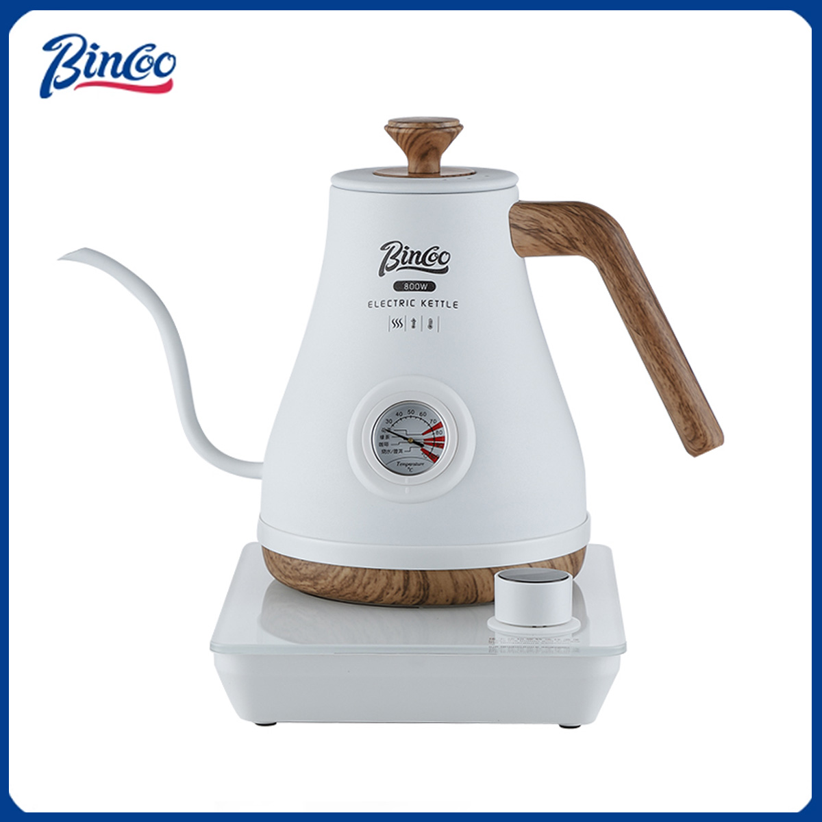 Electric Kettle Temperature Control - Bincoo 手淹れコーヒーポット インテリジェント温度制御電気ケトル ケトル 定温家庭用コーヒーツール 220V