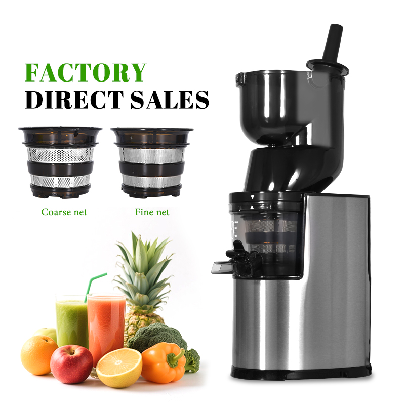 Electric Slow Juicer Cold Press - MOSEENER 業務用ポータブル電動スロージューサー フルーツオレンジ抽出器 生搾りコールドプレス高機能フルーツジューサー 家庭用ホテル用