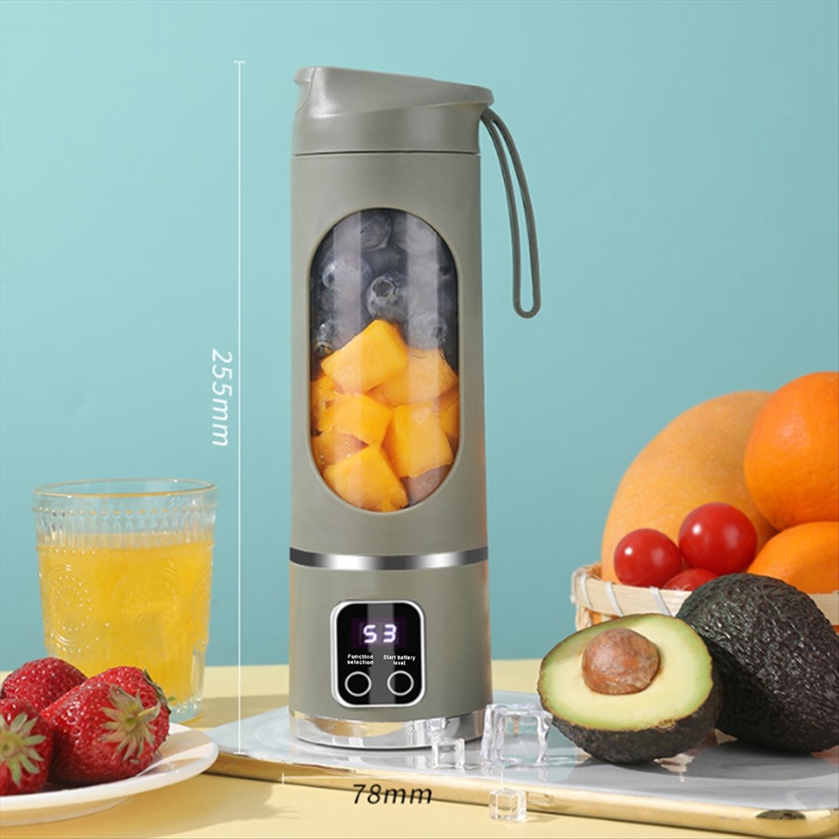 A20M USB充電式ポータブルブレンダー、8枚刃ミニアイス - Portable Blender Usb Rechargeable のレビューと価格
