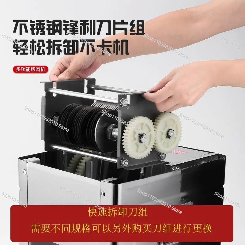 コンパクト電動ミートスライサー＆グラインダー、家庭用キッチン - Automatic Meat Slicer Home のレビューと価格